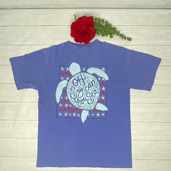 Southernology "Oh Say Can You Sea" Sea Turtle T-shirt Size Medium - Picture 4 of 5